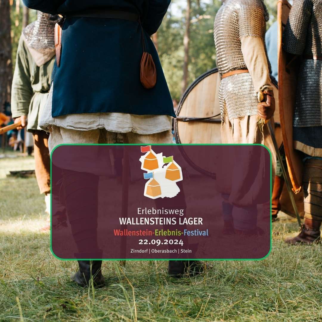 Das Wallenstein-Erlebnis-Festival am 22. September 2024 bringt Geschichte zum Leben: Ein abwechslungsreiches Programm entlang des Wallensteinwegs bietet spannende Aktivitäten für die ganze Familie.