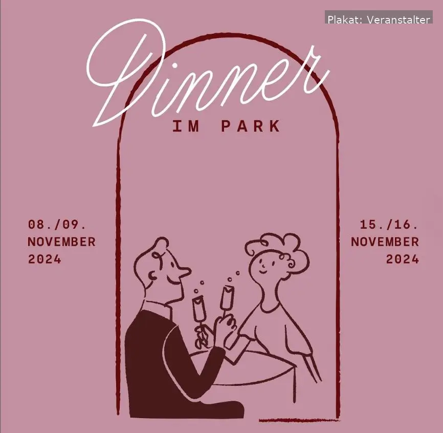 Das Stadtparkcafé Fürth bietet im November 2024 ein exklusives 4-Gänge-Dinner an
