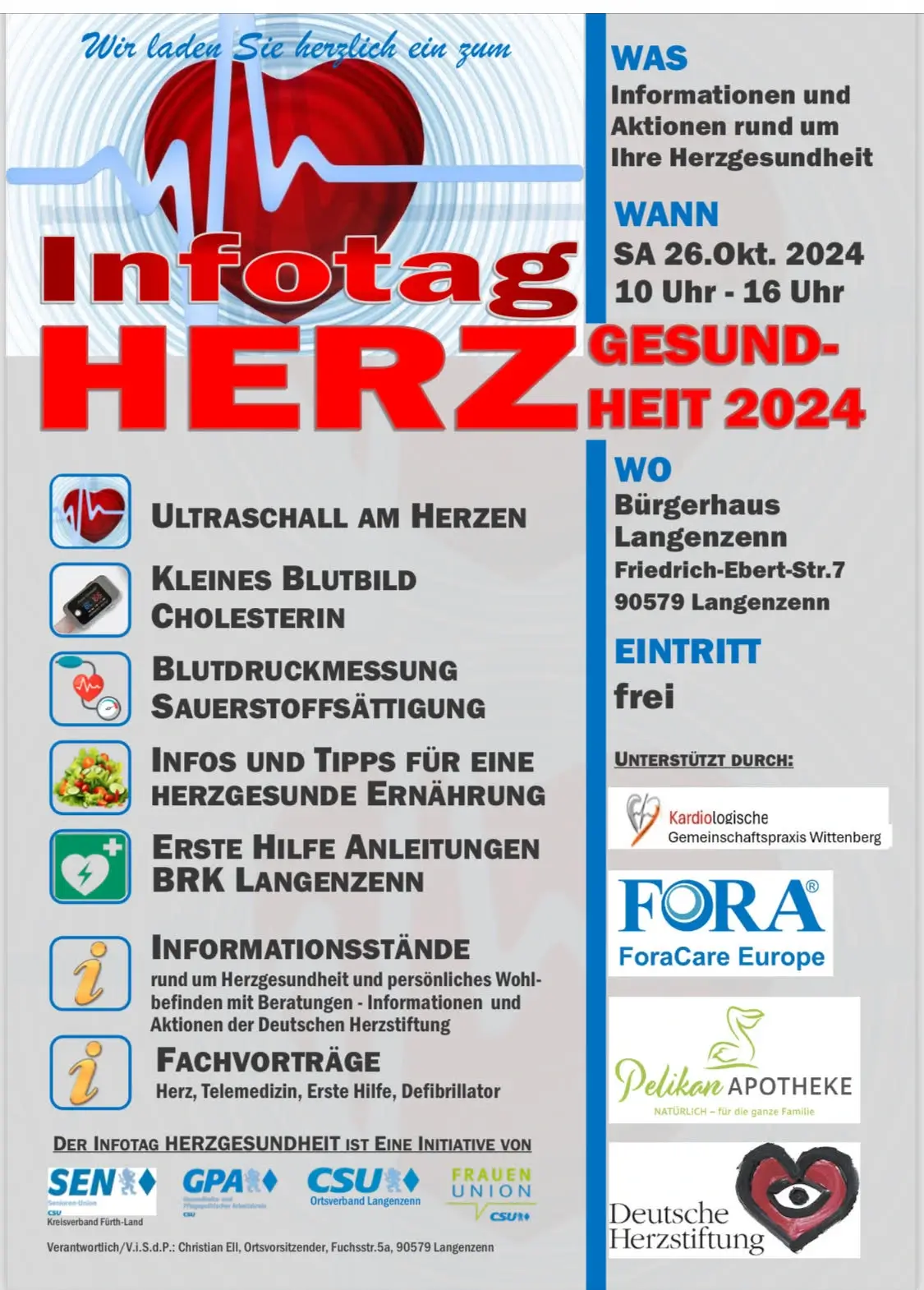Infotag zur Herzgesundheit 2024 in Langenzenn
