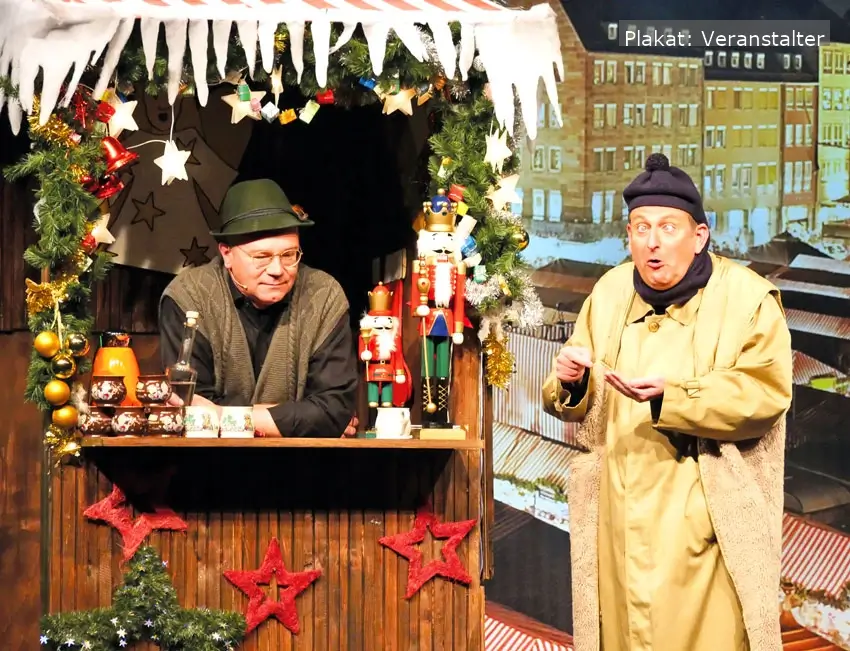 Heißmann & Rassau begeistern ab dem 22. November 2024 mit ihrer humorvollen und musikalischen Show beim „verrücktesten Glühwein-Stand“ auf dem Nürnberger Christkindlesmarkt.