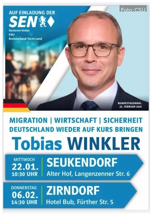 Politischer Austausch bei Weißwurst und Kaffee in Seukendorf und Zirndorf.