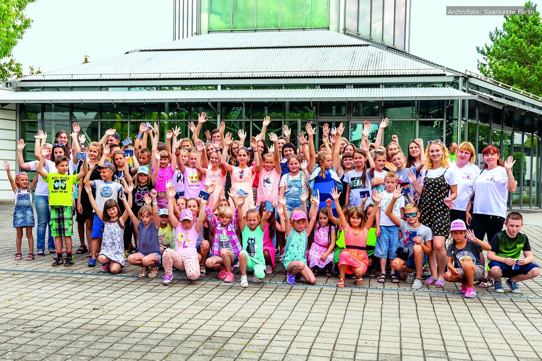 Foto aus dem Jahr 2018: Kinder aus Weissrussland zu Gast in Stein