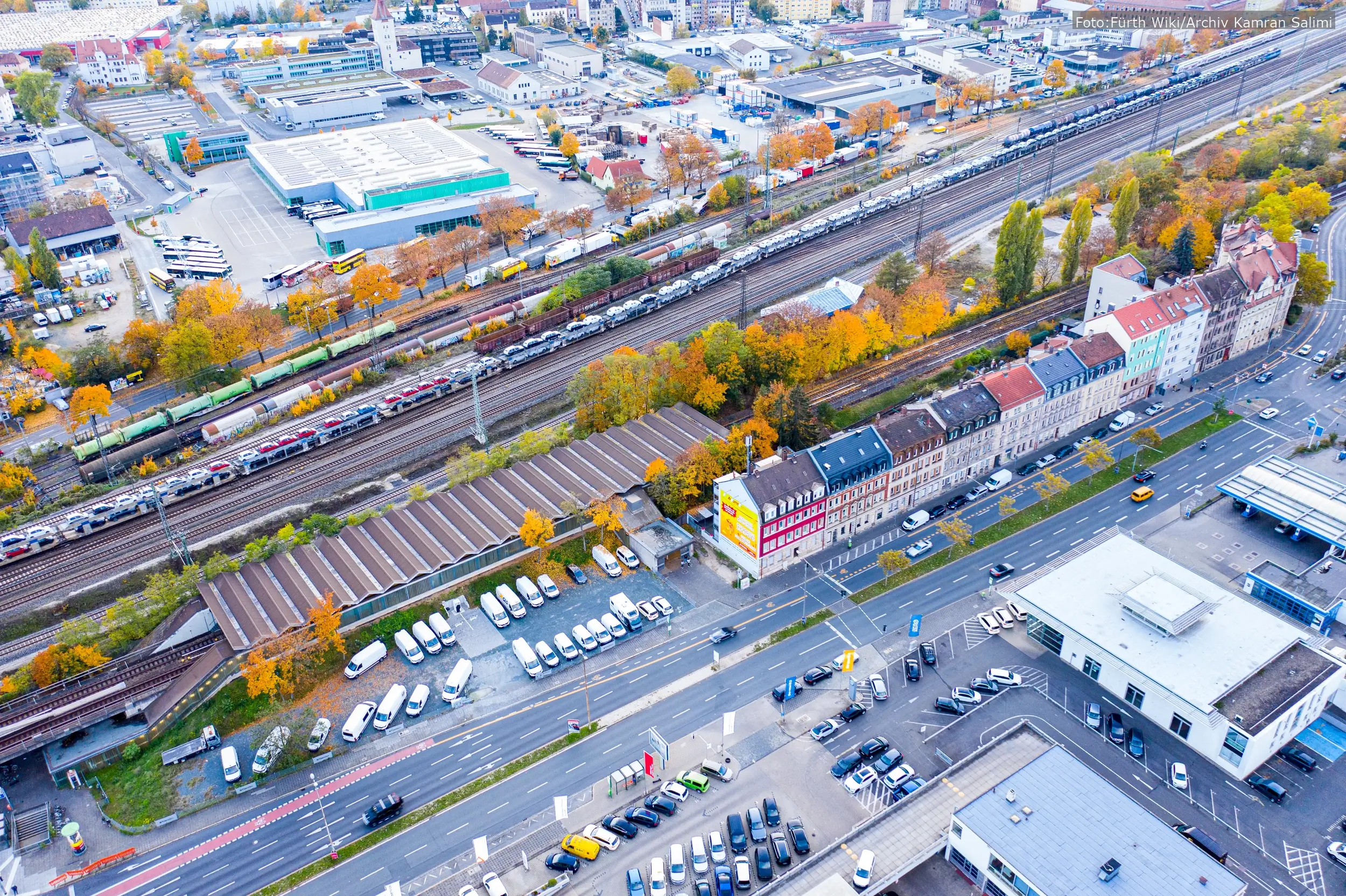 U-Bahnhof Stadtgrenze in Fürth, Tatort des Angriffs auf Fahrausweisprüfer am 1. Januar 2025.