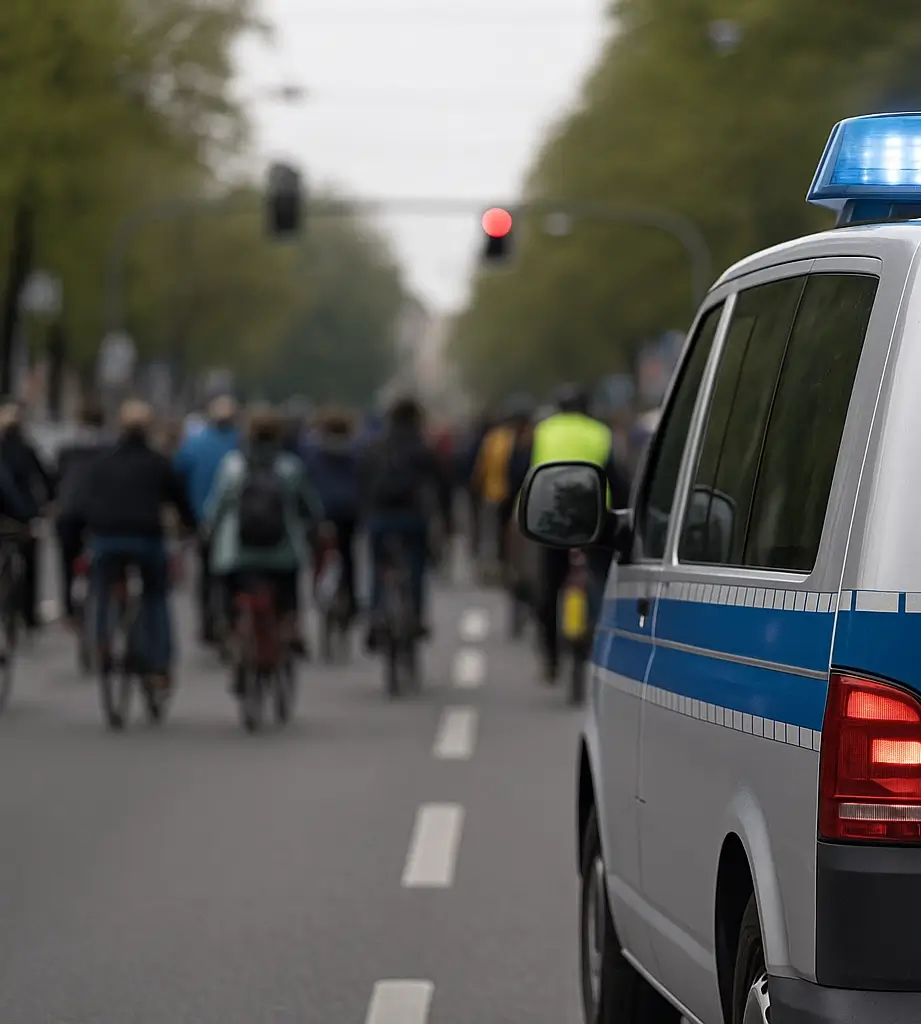 Demos führen zu Verkehrsbehinderungen in Fürth. Symbolfoto.