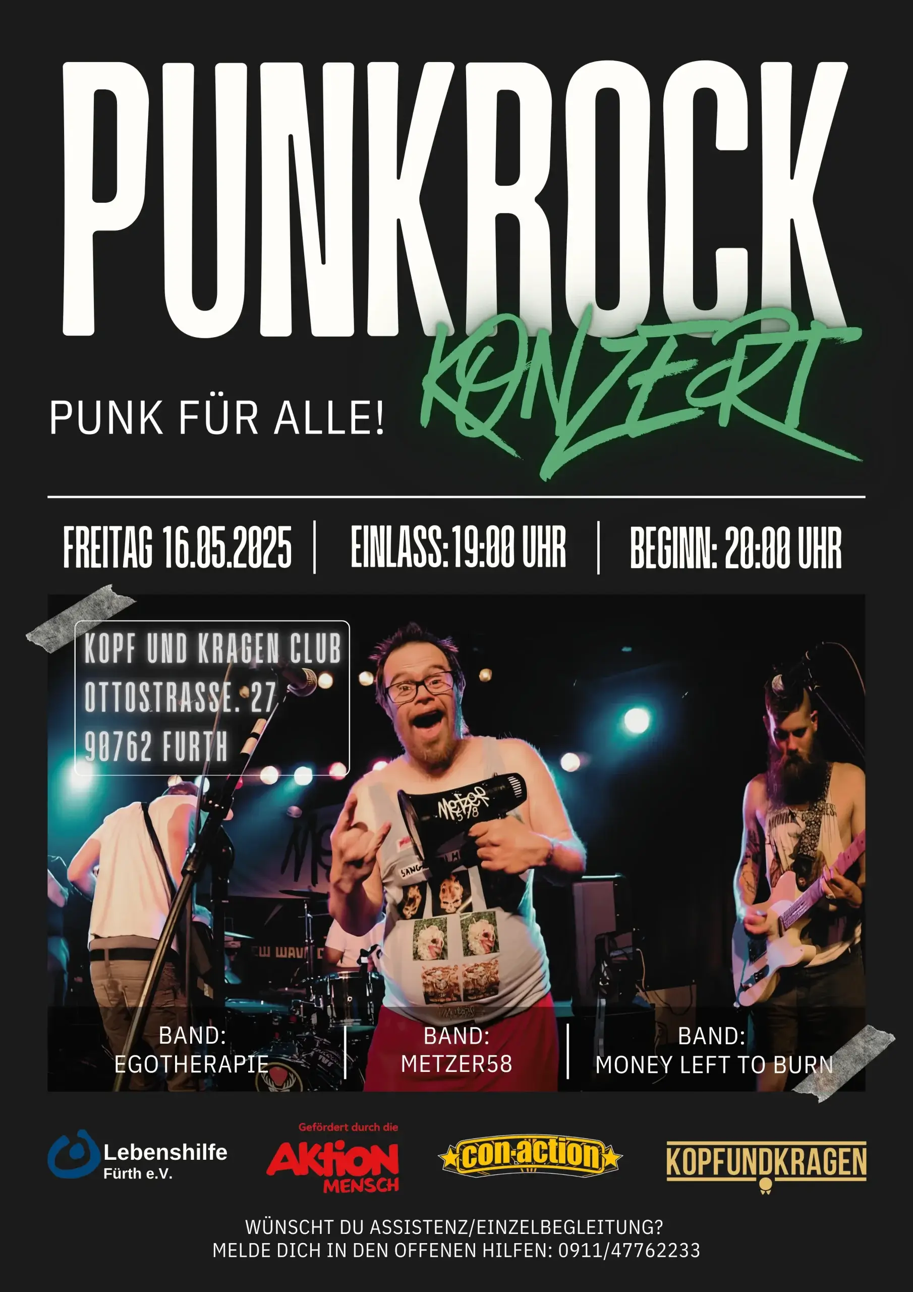 Der Kopf und Kragen Club in Fürth wird zum Treffpunkt für Punk-Fans.