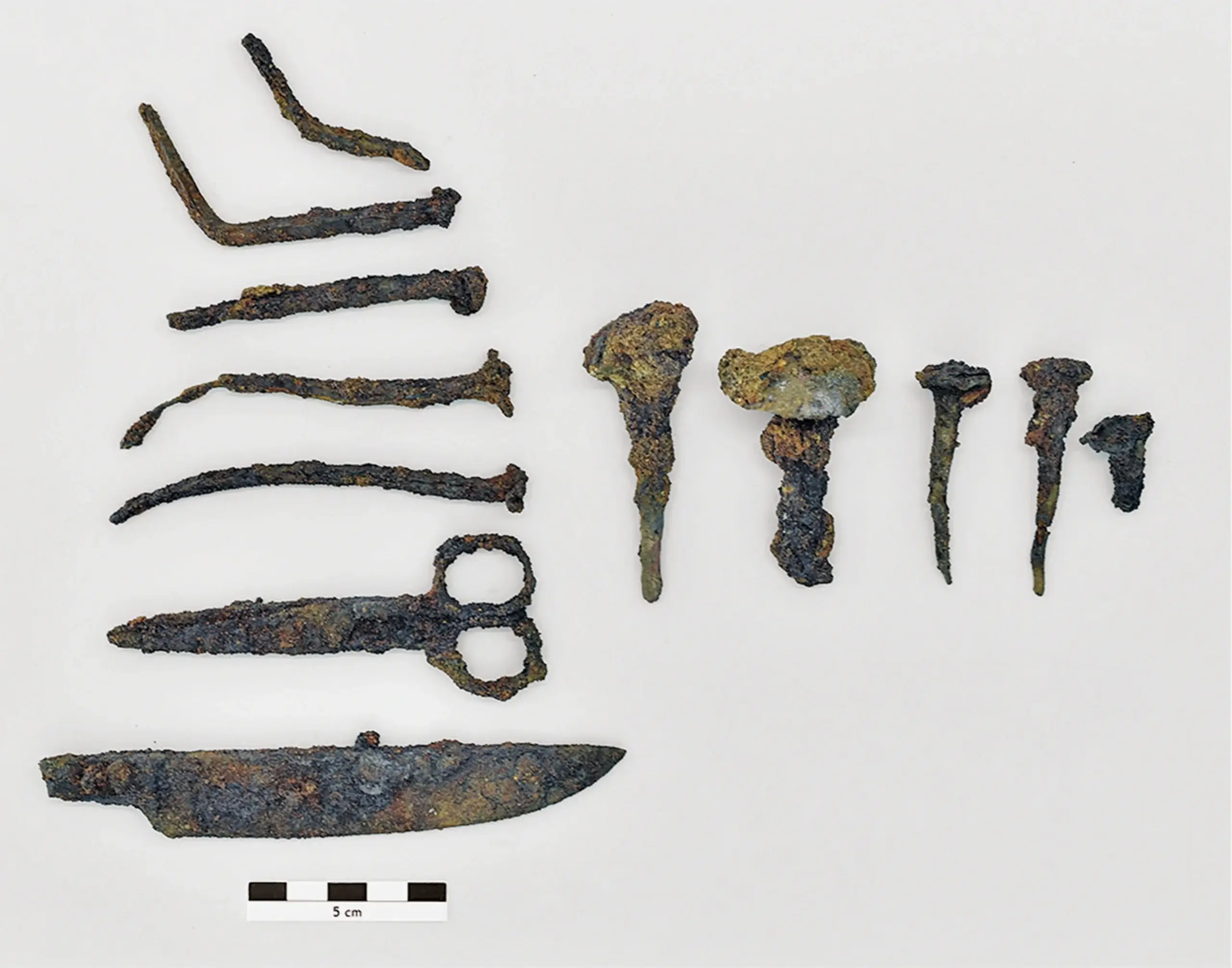 Alltagsgegenstände aus Wallensteins Lager in Stein. Foto: FA. AST - Archäologischer Service Tschuch