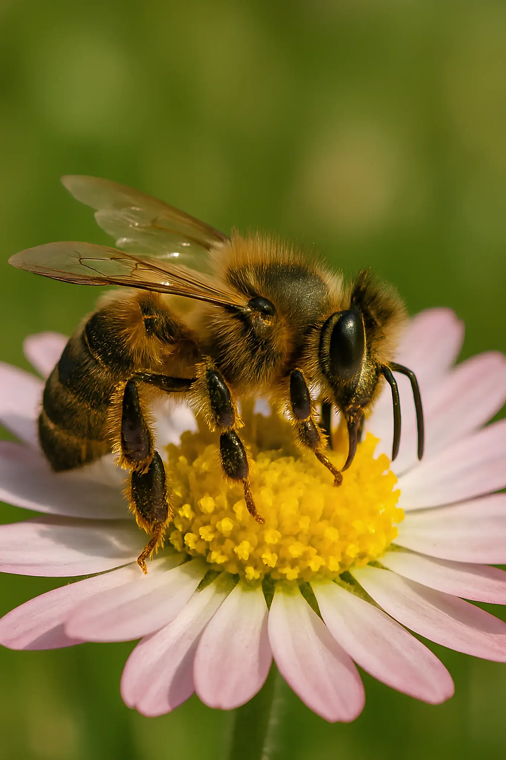 Teilnehmer der Exkursion entdecken die Vielfalt der Wildbienen im Südstadtpark.