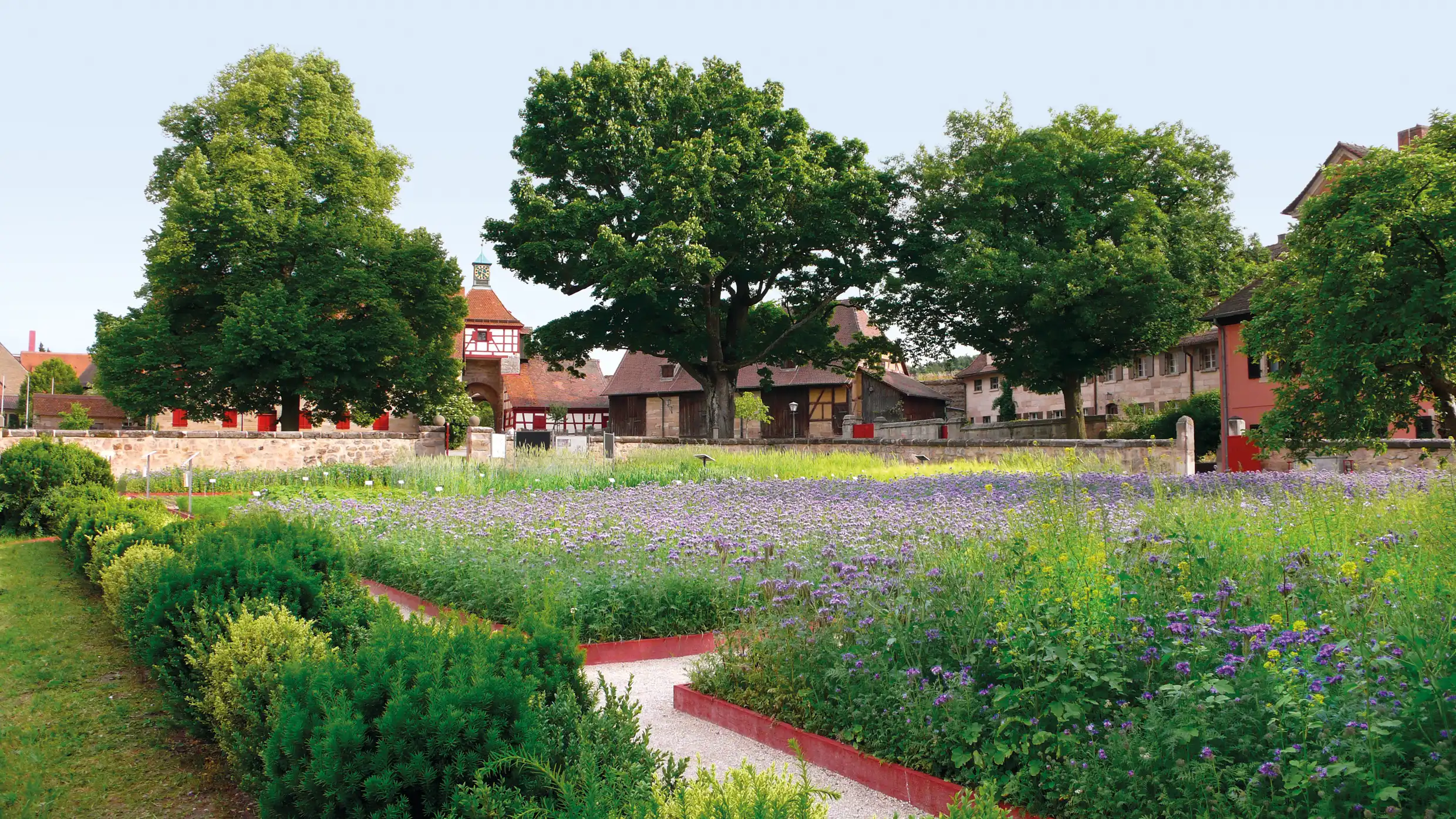 Der Burggarten auf der Cadolzburg. Foto: Bayerische Schlösserverwaltung/Jost Albert