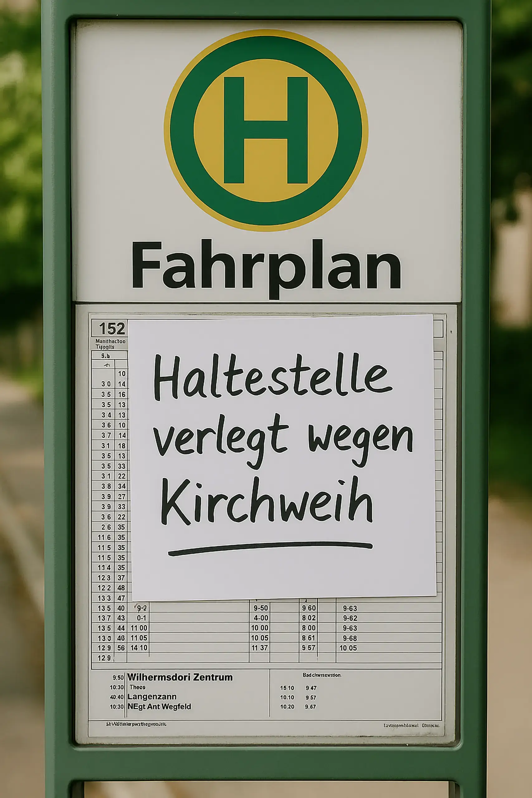 Die Pfingstkirchweih in Wilhermsdorf sorgt für Änderungen im Busverkehr.