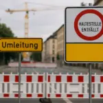 Eine Kranaufstellung sorgt vorübergehend für Änderungen im Busverkehr von Fürth.
