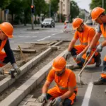 Baustelle an der Gebhardtstraße sorgt bis Ende September für Verkehrsänderungen.