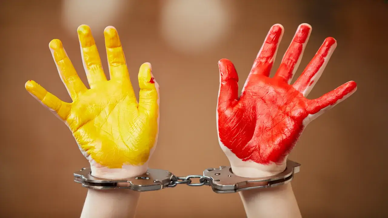 Kinderhände in Handschellen: Politische Debatte über Jugendstrafrecht nach Vorfällen in Franken. Symbolbild.