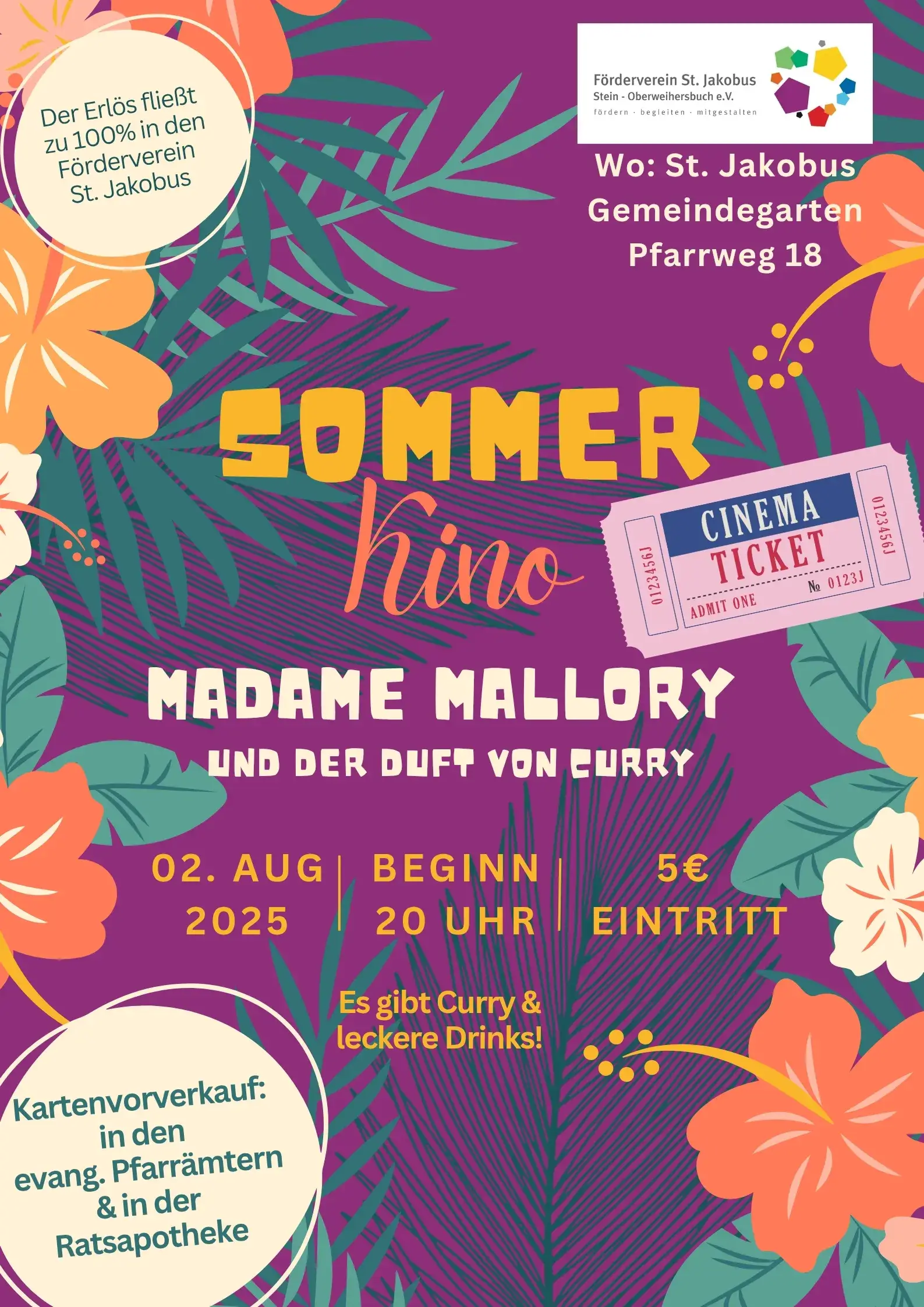 Der Pfarrgarten in Stein verwandelt sich in ein stimmungsvolles Open-Air-Kino.